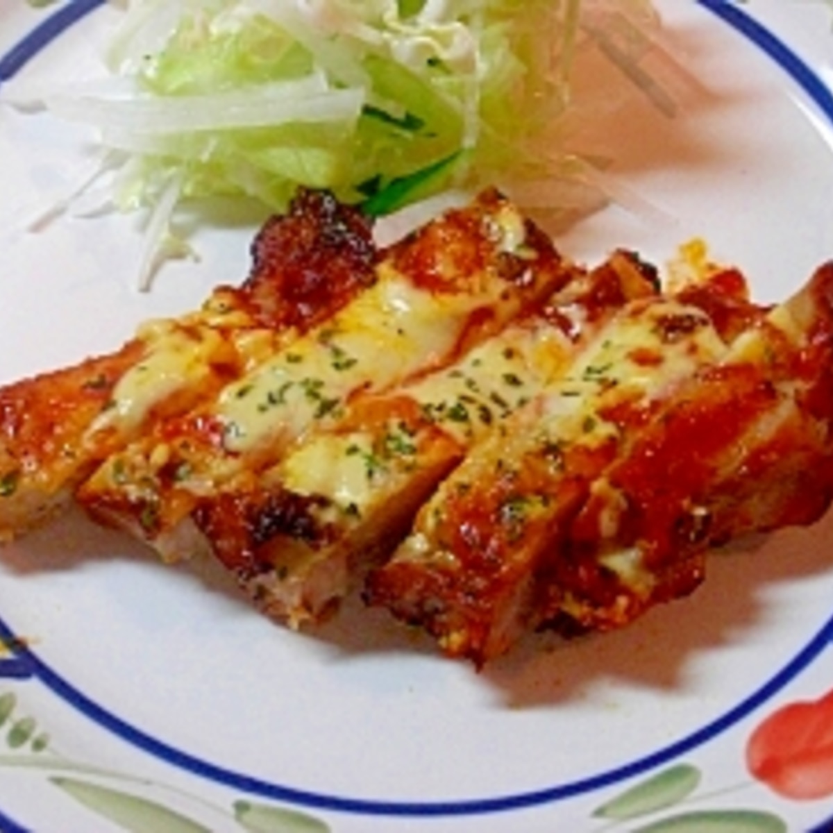 チキンのピザ風ステーキ レシピ 作り方 By もっちっち 楽天レシピ